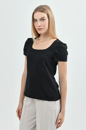 Polera Slim Mujer Negro