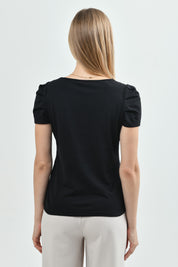 Polera Slim Mujer Negro