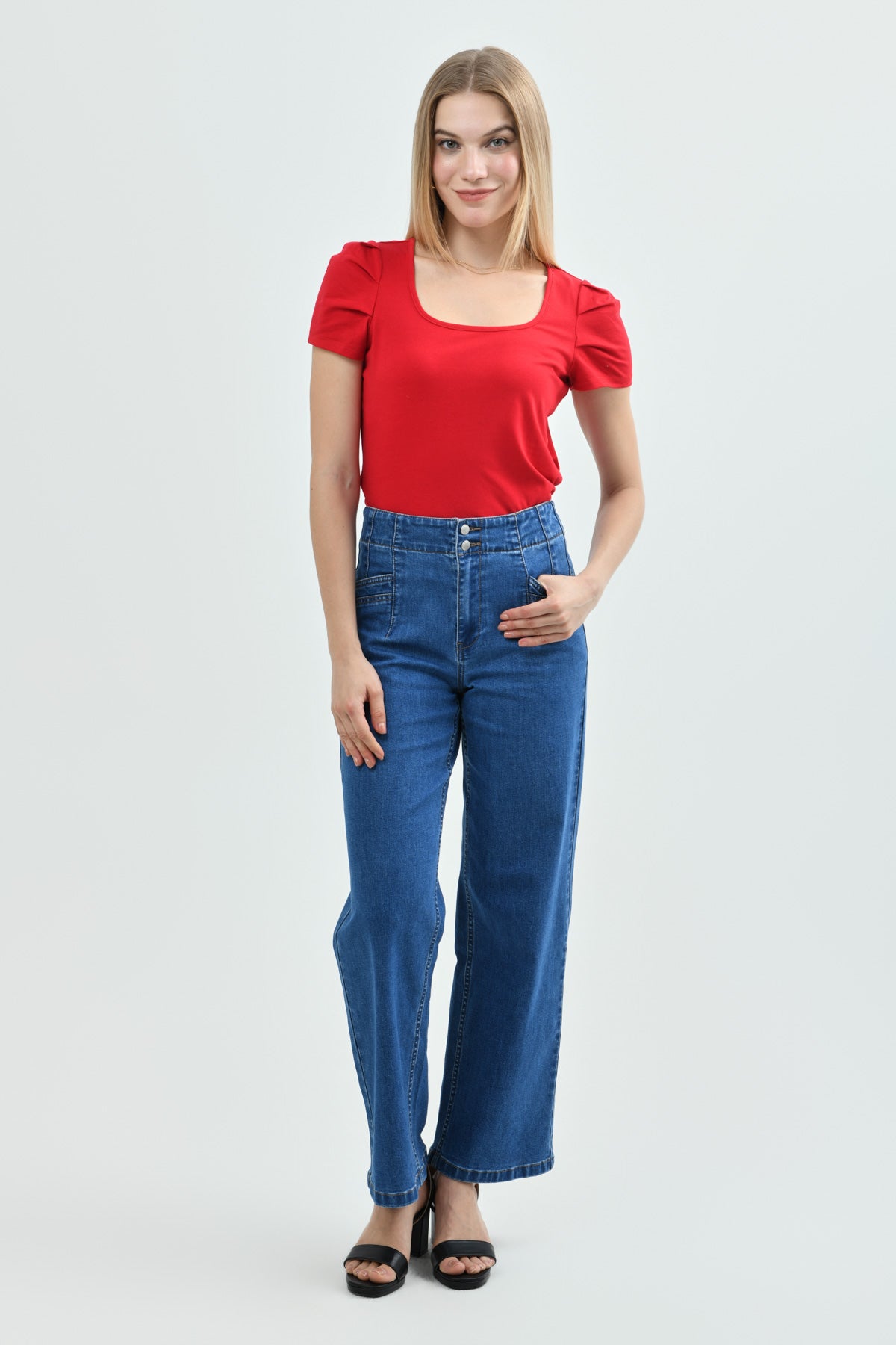 Polera Slim Mujer Rojo