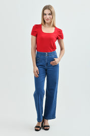 Polera Slim Mujer Rojo