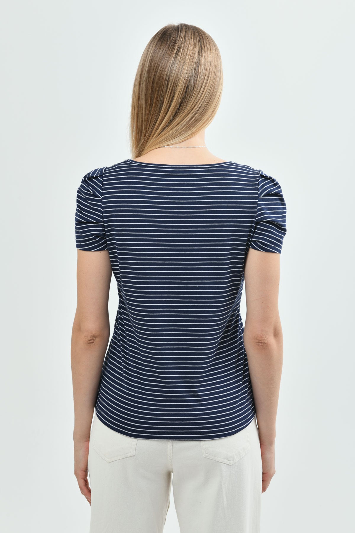 Polera Slim Mujer Azul Oscuro