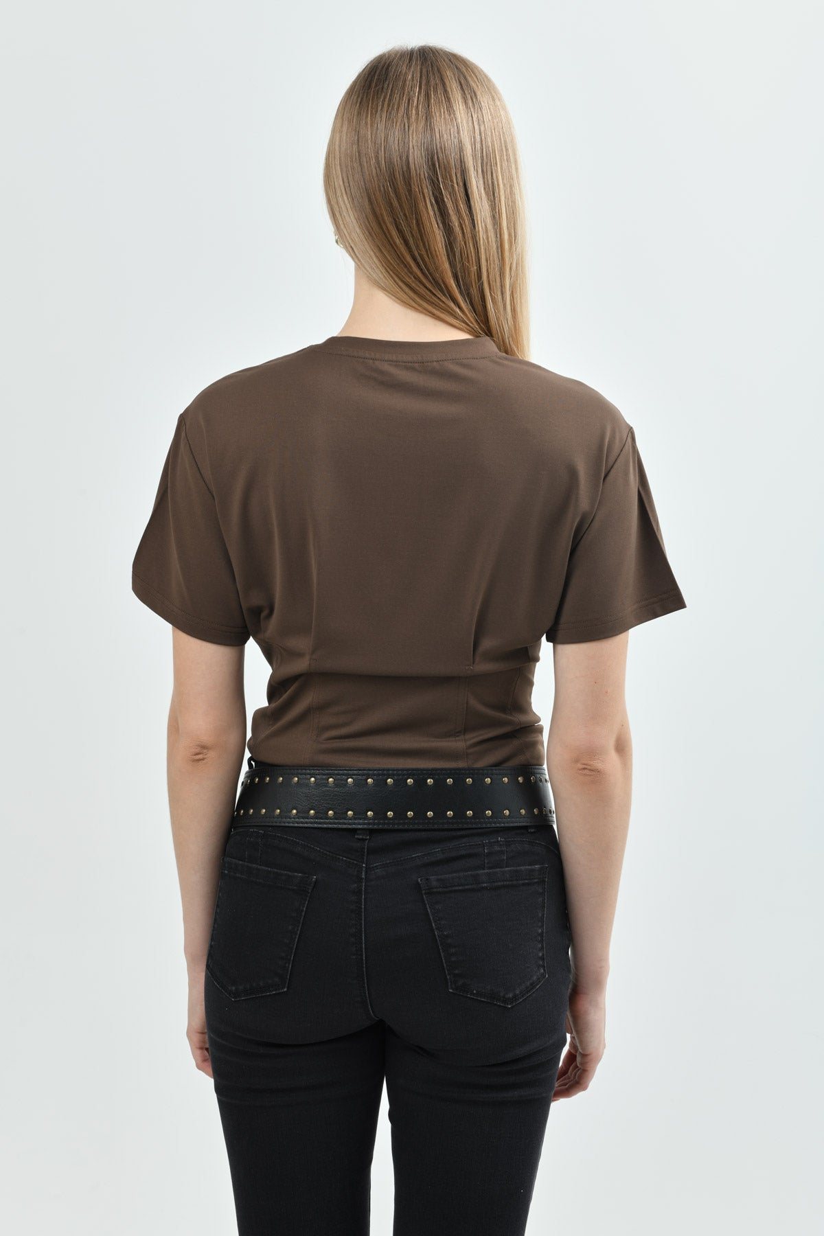 Polera Mujer Regular Café Claro