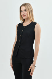 Polera Mujer Slim Negro