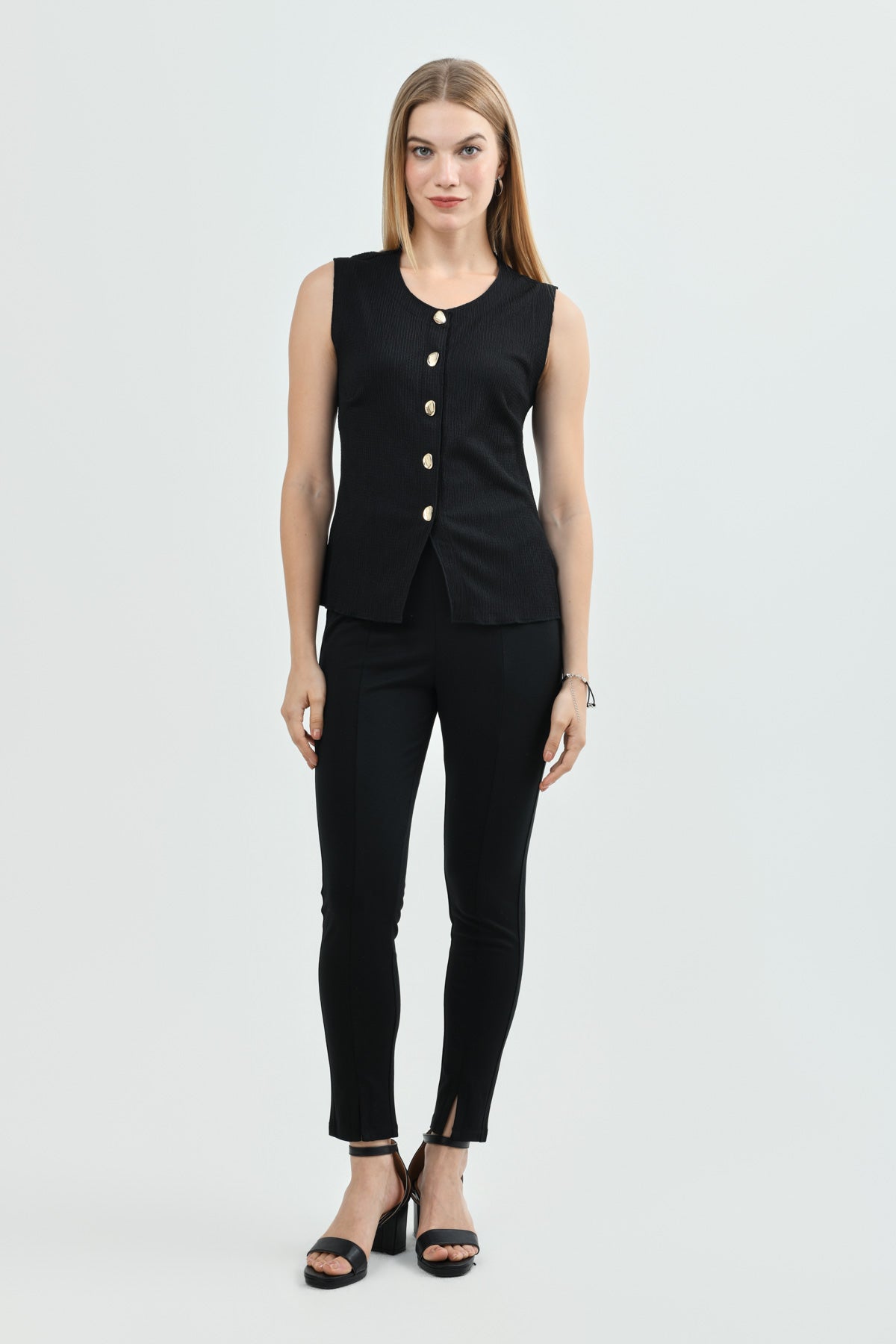 Polera Mujer Slim Negro