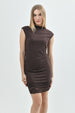 Vestido Mujer Casual Café Oscuro