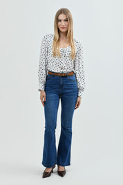 Blusa Clásica Mujer Crudo