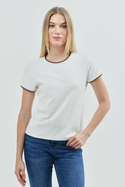 Polera Mujer Loose Crudo