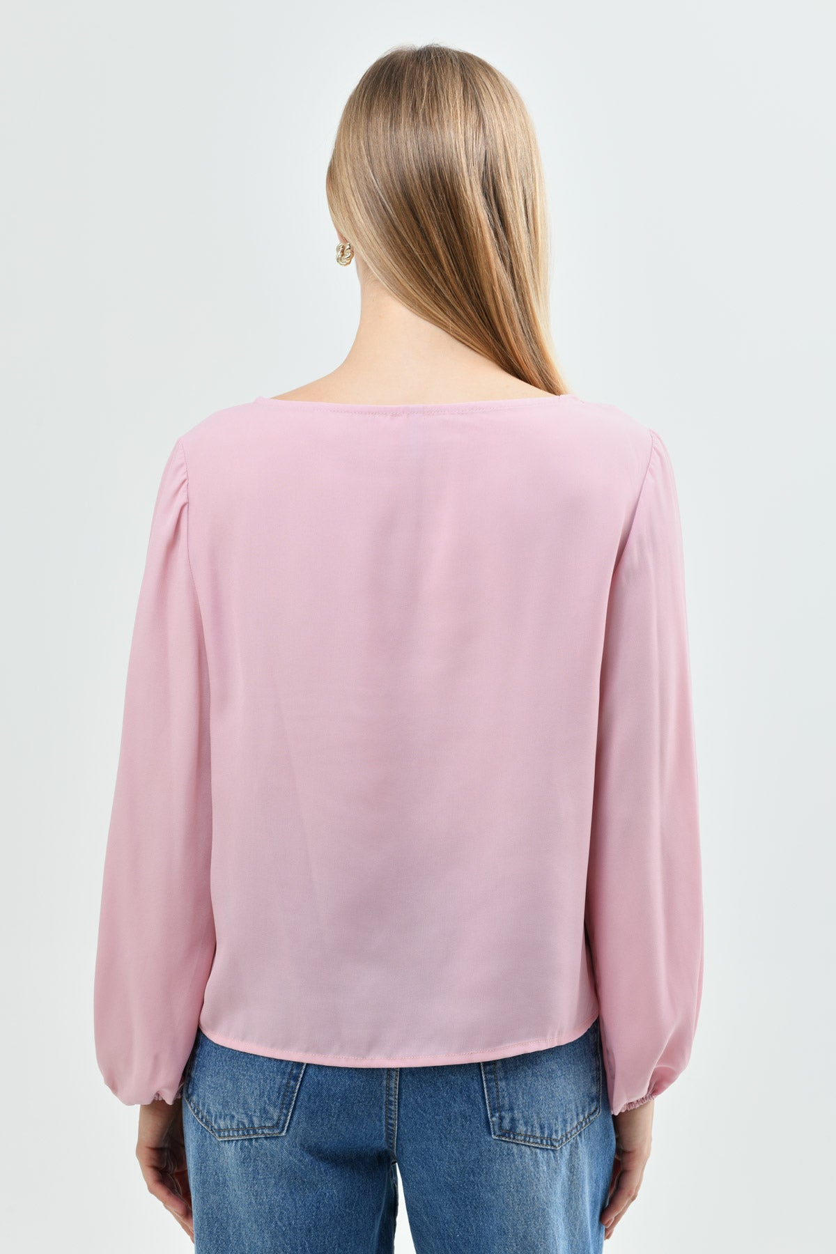 Blusa Mujer Loose Palo Rosa