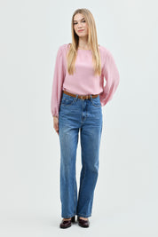 Blusa Mujer Loose Palo Rosa