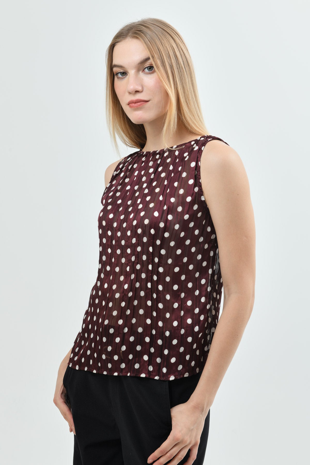 Blusa Mujer Regular Vino