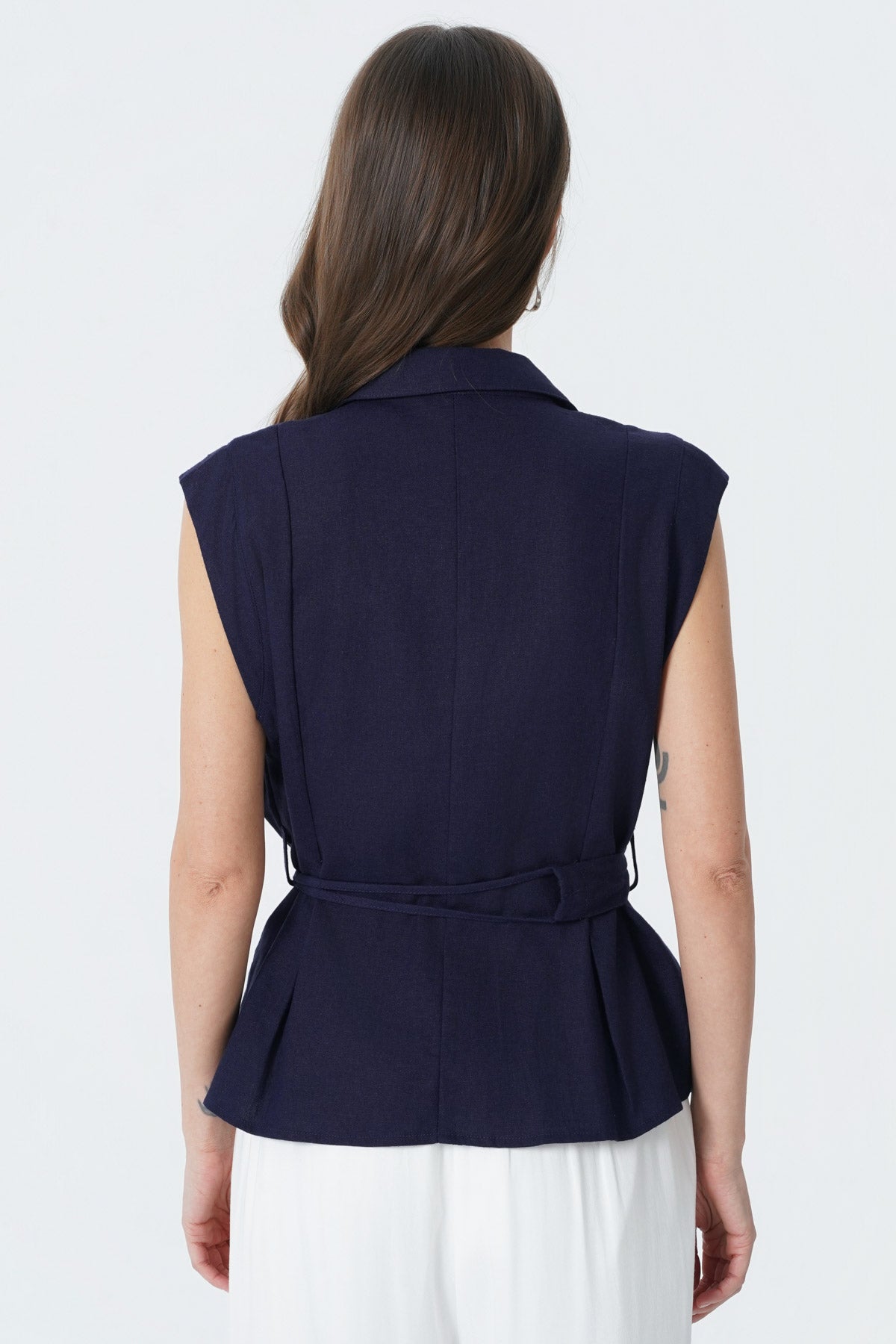 Blusa Regular Mujer Azul Oscuro