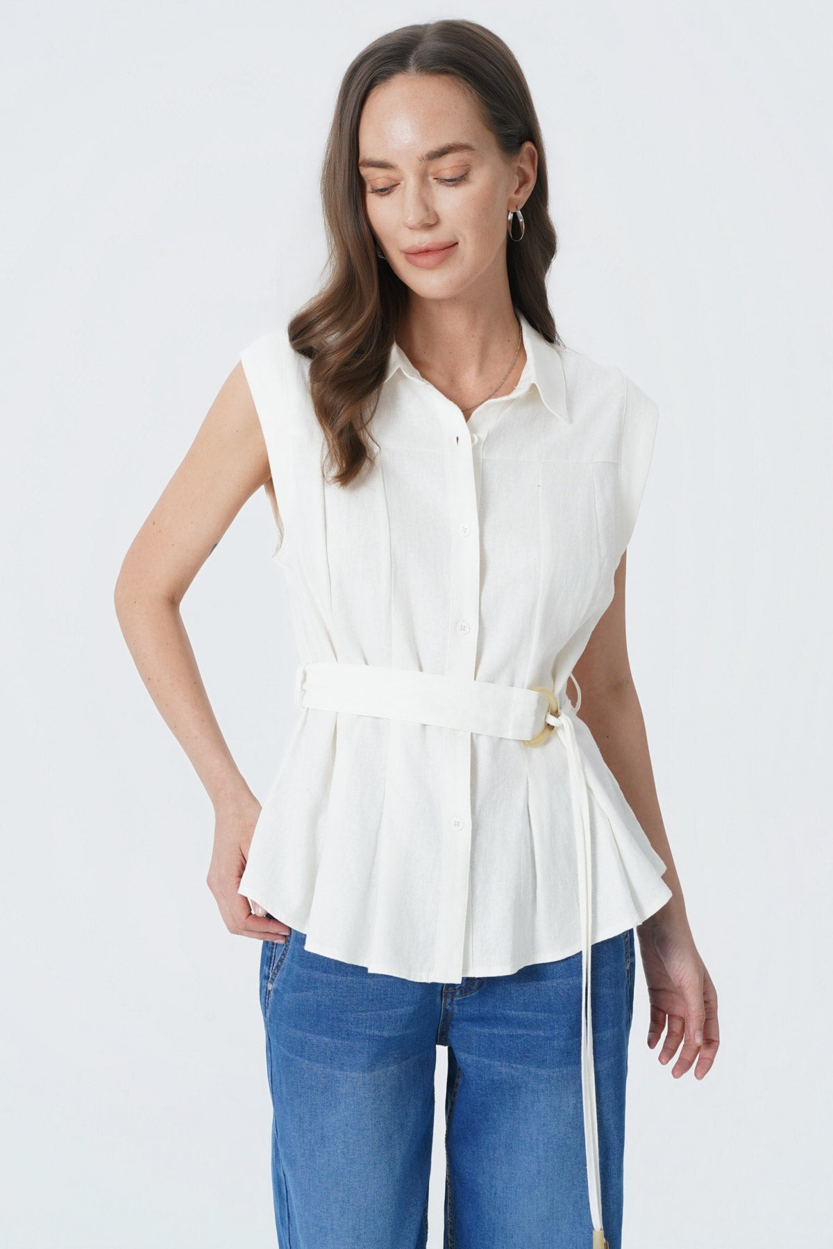 Blusa Regular Mujer Crudo