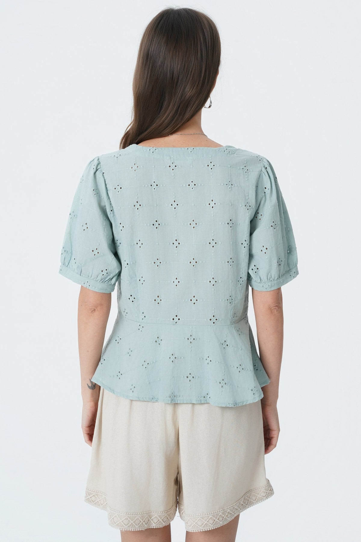 Blusa Regular Mujer Verde