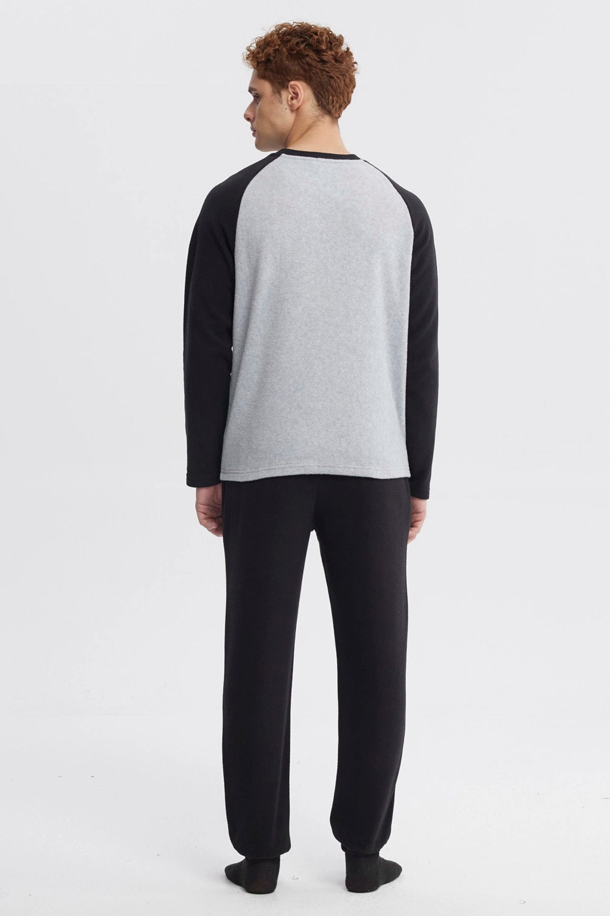 Pijama Hombre Pijama Polera Y Pantalón Negro