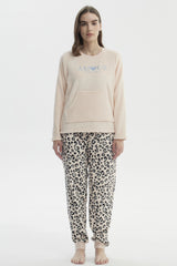Pijama Mujer Polera Y Pantalón Rosado
