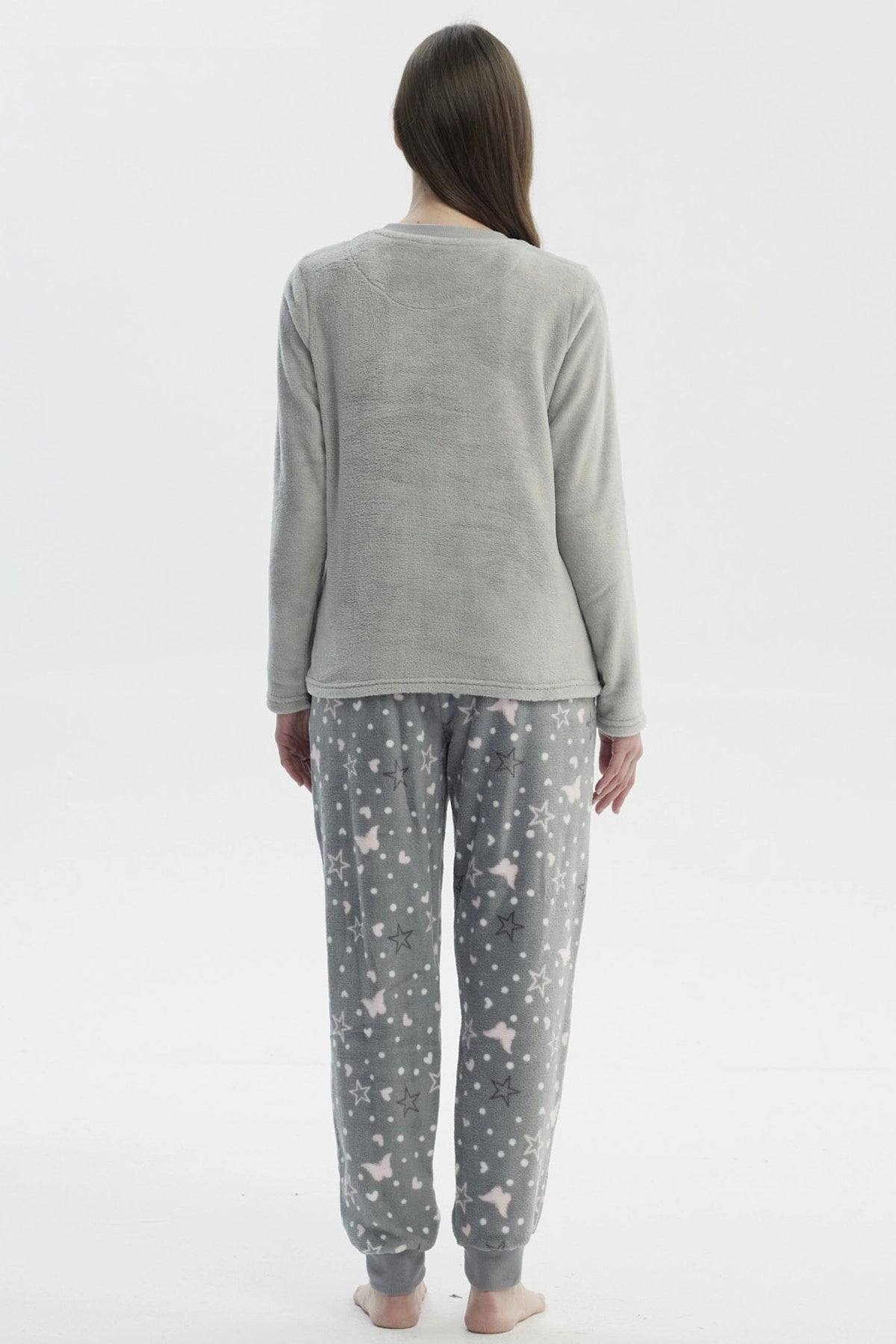 Pijama Mujer Polera Y Pantalón Gris