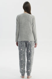 Pijama Mujer Polera Y Pantalón Gris