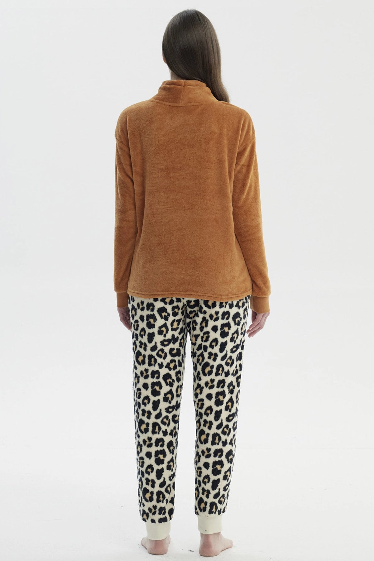 Pijama Mujer Polera Y Pantalón Beige