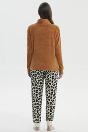 Pijama Mujer Polera Y Pantalón Beige
