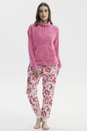 Pijama Mujer Polera Y Pantalón Fucsia