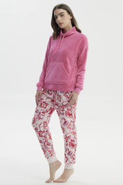 Pijama Mujer Polera Y Pantalón Fucsia