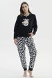 Pijama Mujer Polera Y Pantalón Negro