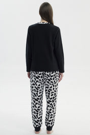 Pijama Mujer Polera Y Pantalón Negro