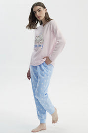 Pijama Mujer Polera Y Pantalón Lila