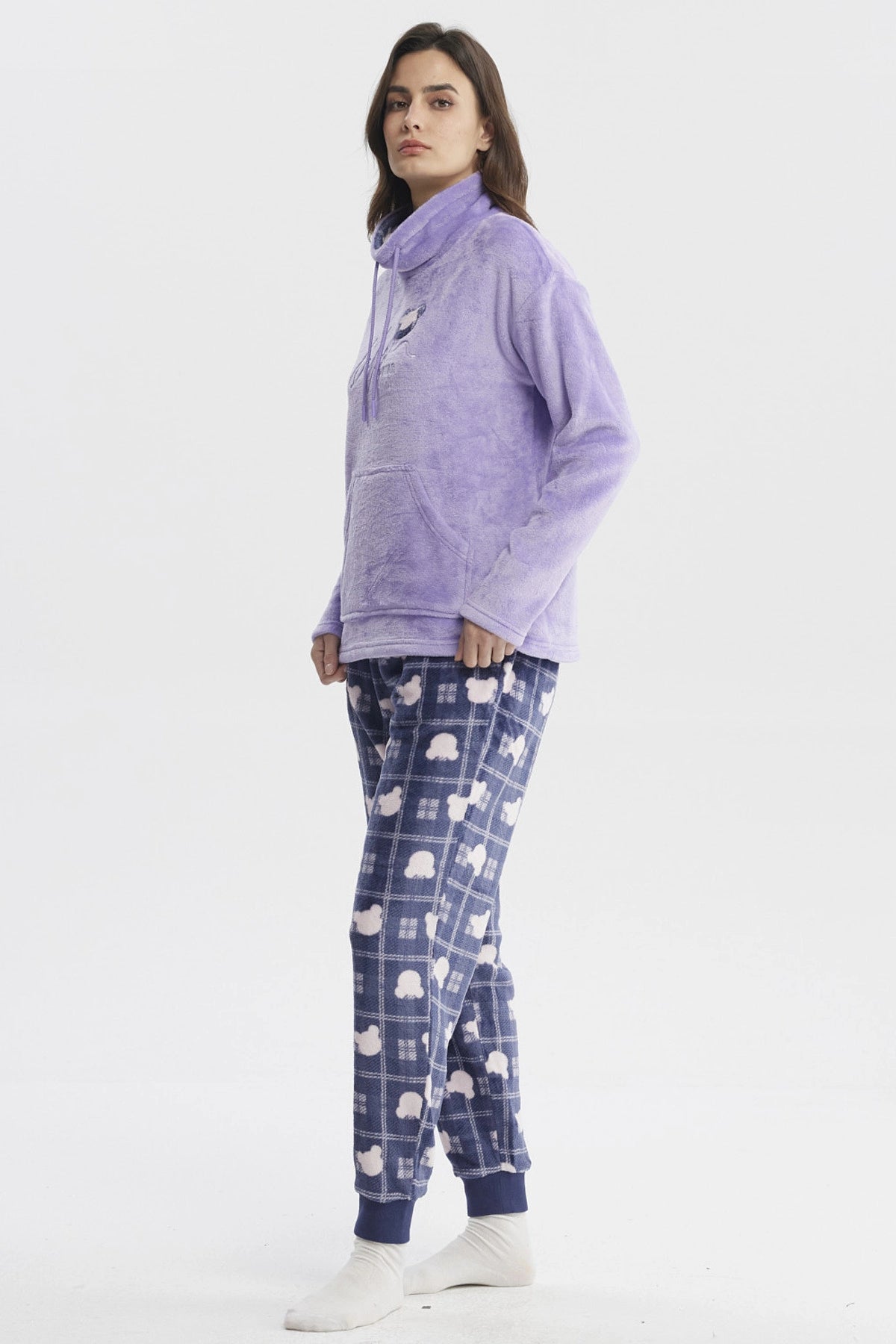 Pijama Mujer Polera Y Pantalón Lila