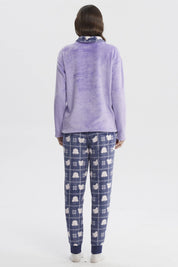 Pijama Mujer Polera Y Pantalón Lila