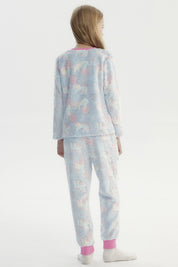 Pijama Niña Polera Y Pantalón Luminoso Fucsia