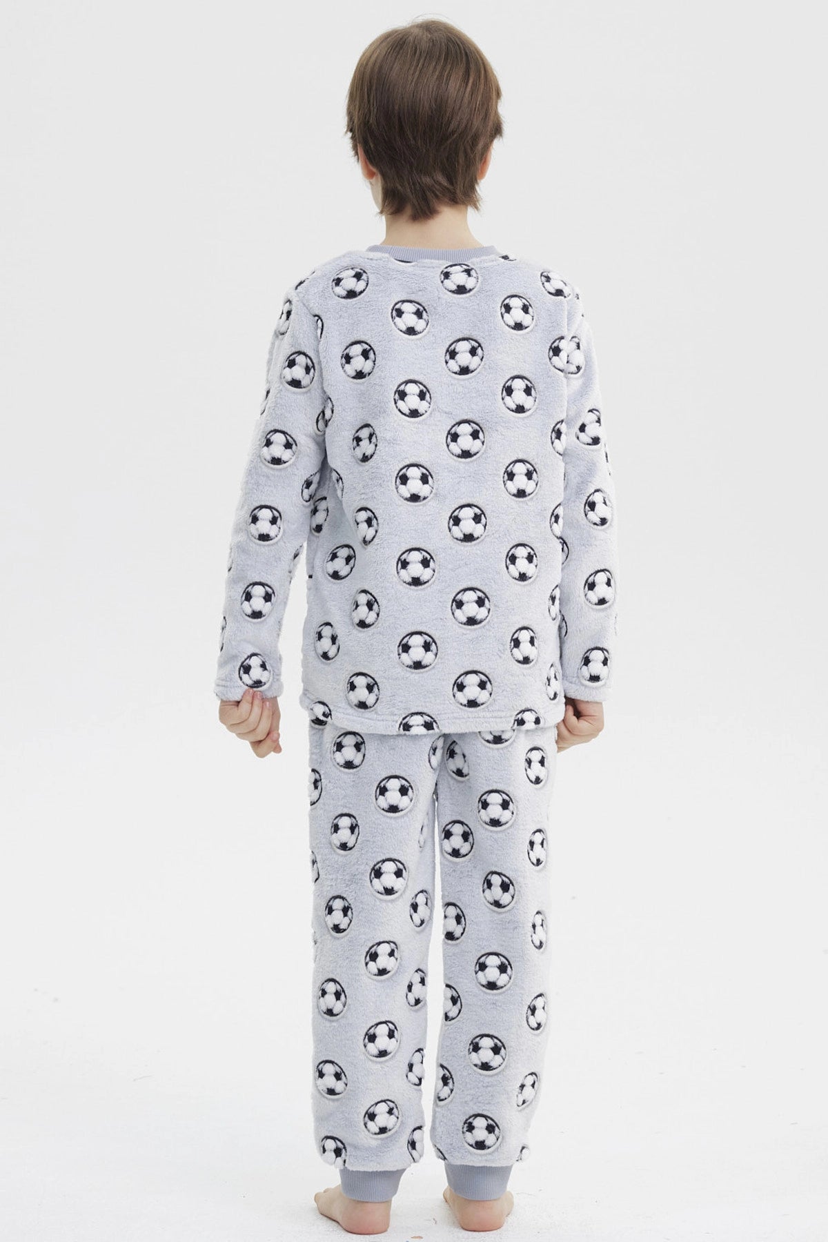 Pijama Niño Polera Y Pantalón Luminoso Gris