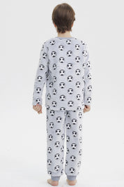 Pijama Niño Polera Y Pantalón Luminoso Gris