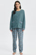 Pijama Mujer Pijama Polera Y Pantalón Verde