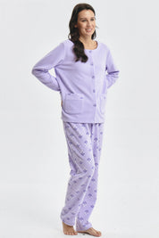 Pijama Mujer Pijama Polera Y Pantalón Lila