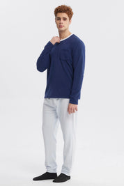 Pijama Hombre Pijama Azul