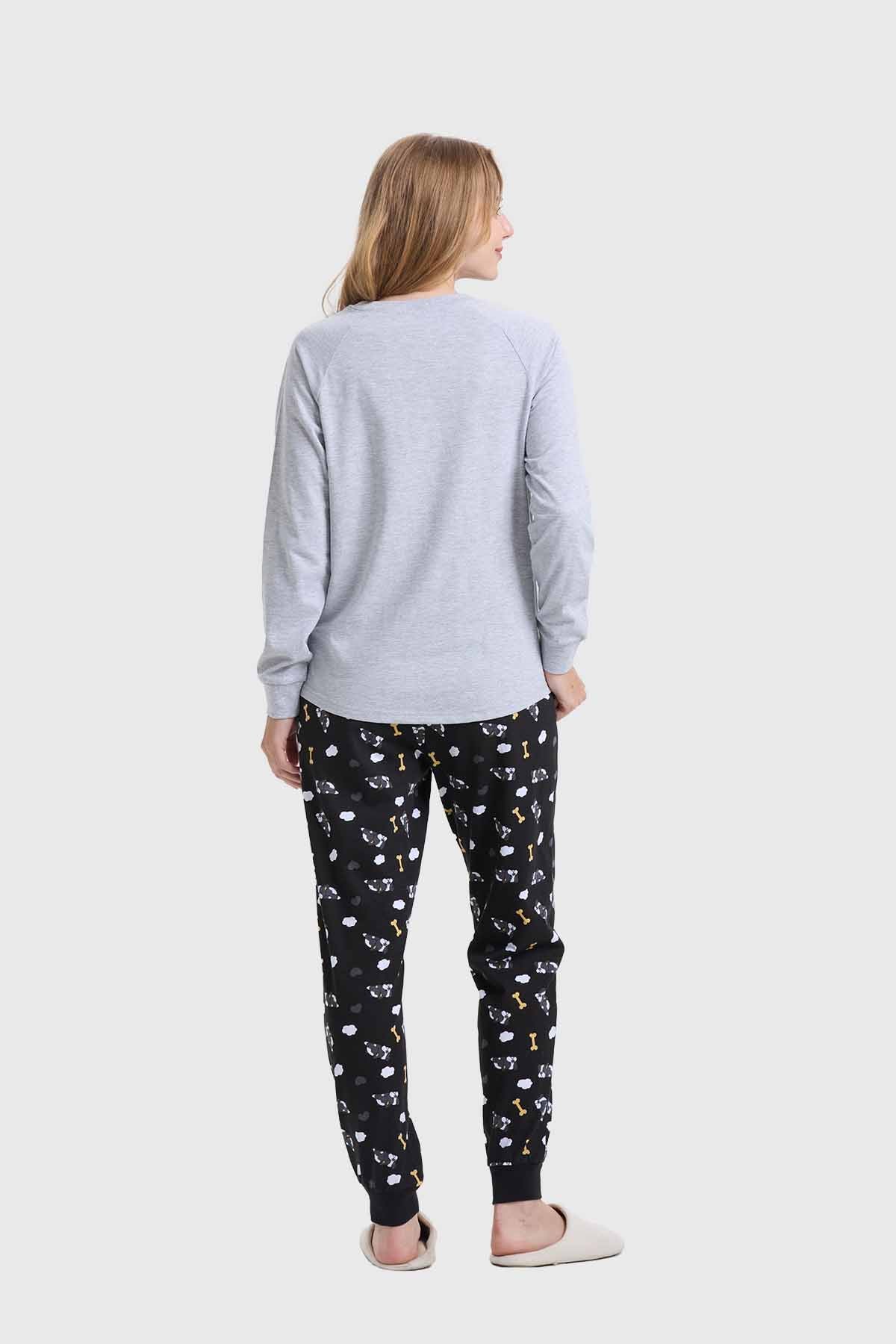 Pijama Mujer Gris