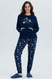 Pijama Mujer Polar Azul