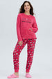 Pijama Mujer Polar Fucsia