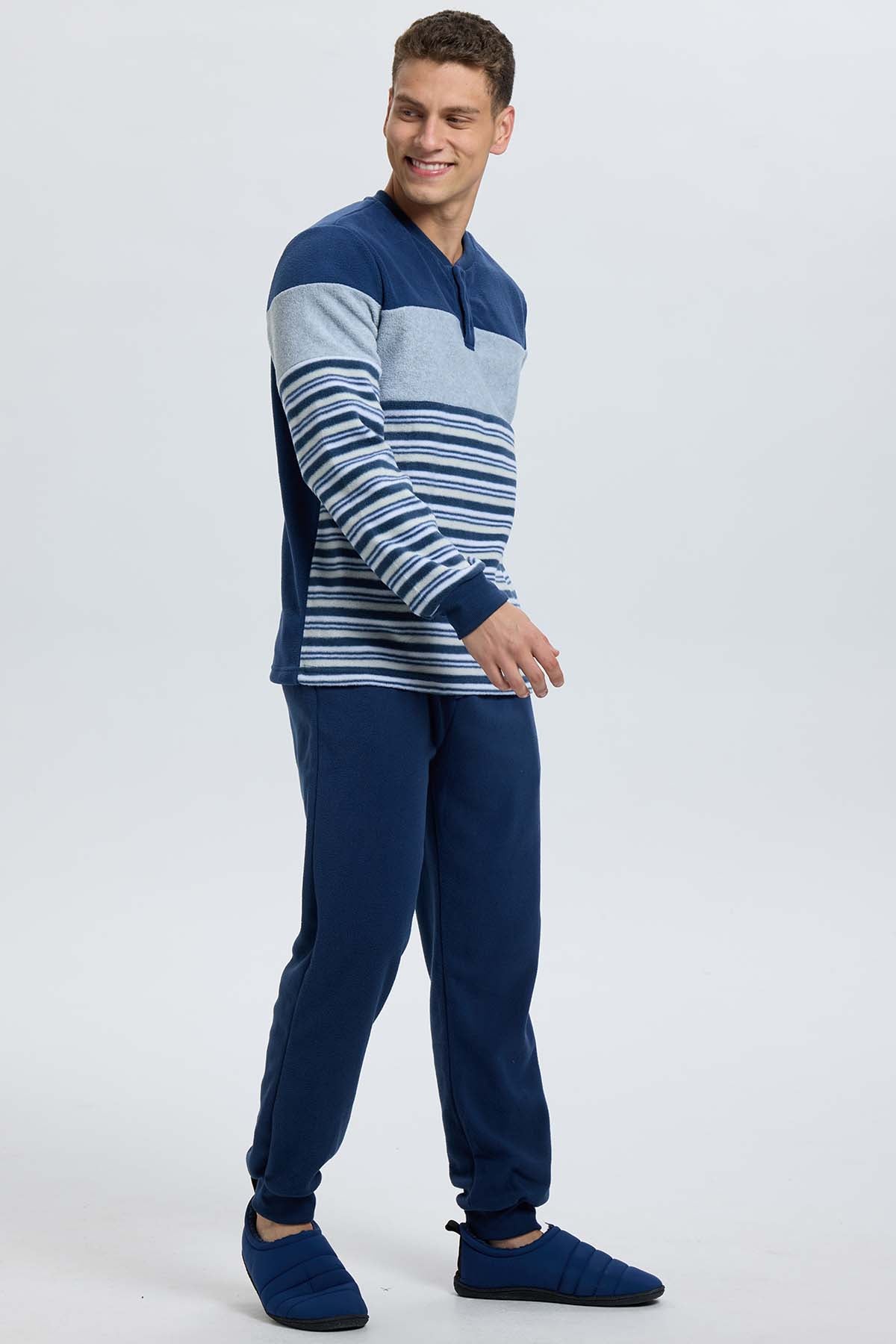 Pijama Hombre Cr Polar Azul