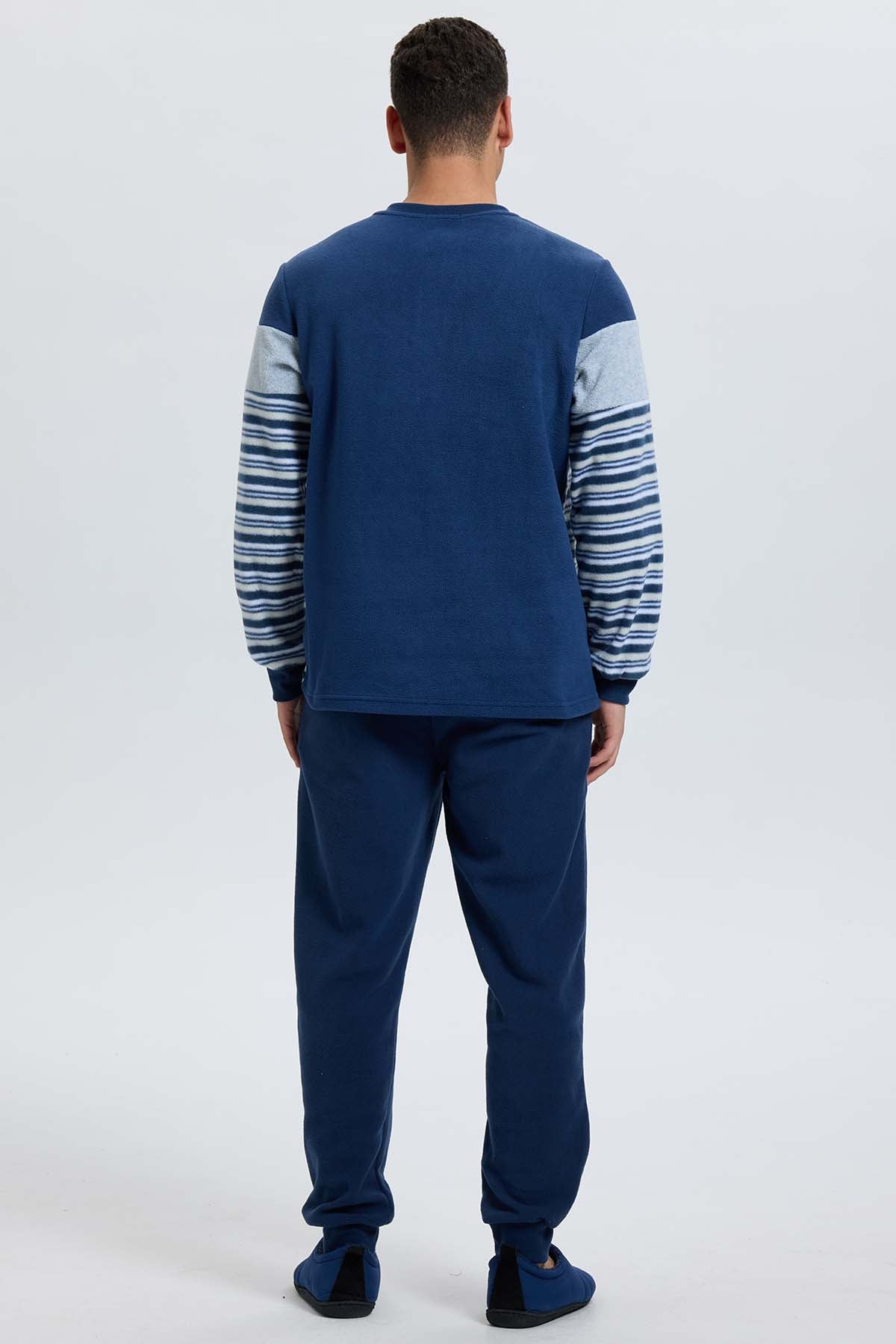 Pijama Hombre Cr Polar Azul