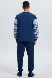 Pijama Hombre Cr Polar Azul