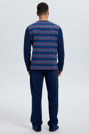 Pijama Hombre Cr Polar Azul