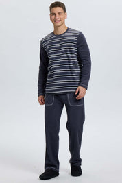 Pijama Hombre Cr Polar Gris