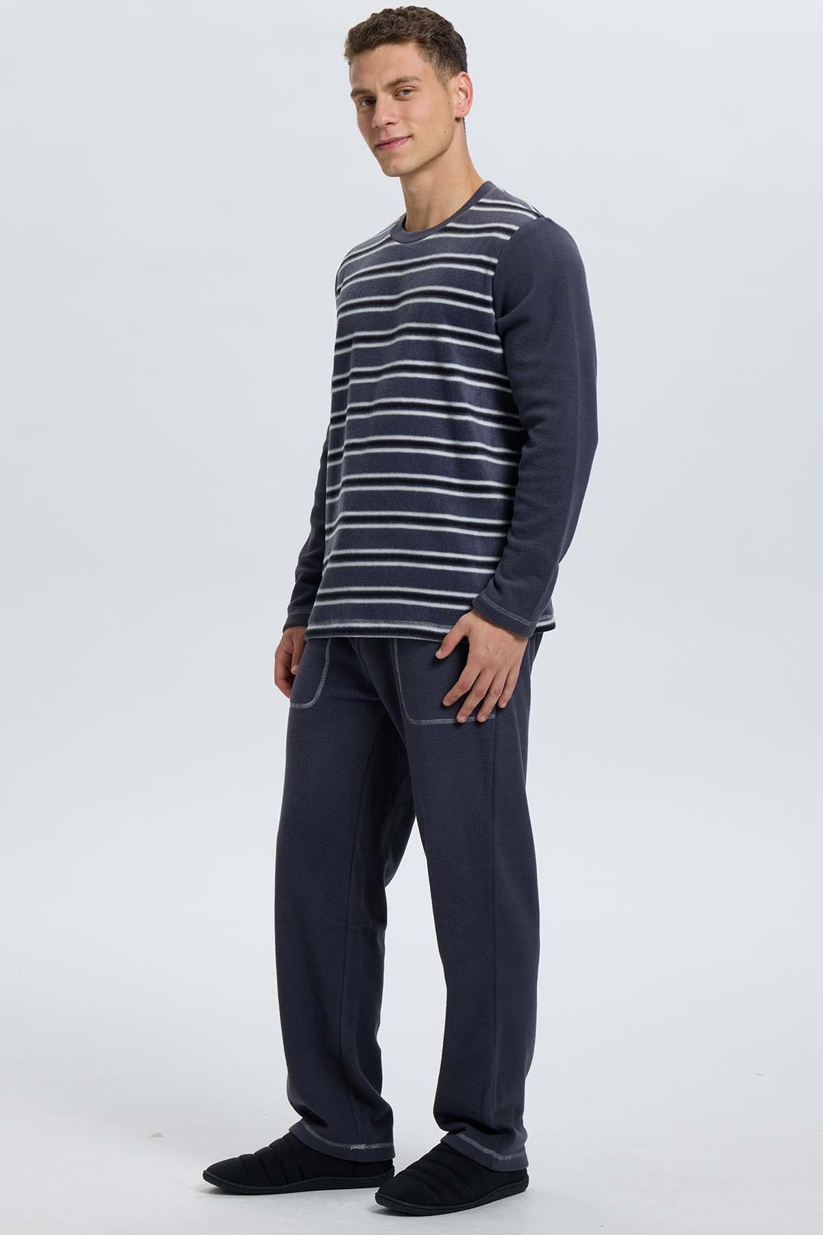Pijama Hombre Cr Polar Gris