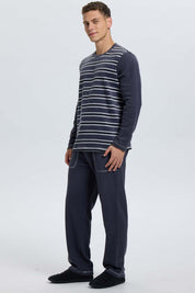 Pijama Hombre Cr Polar Gris