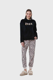 Pijama Mujer Polar Negro