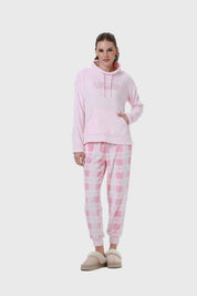 Pijama Mujer Polar Rosado