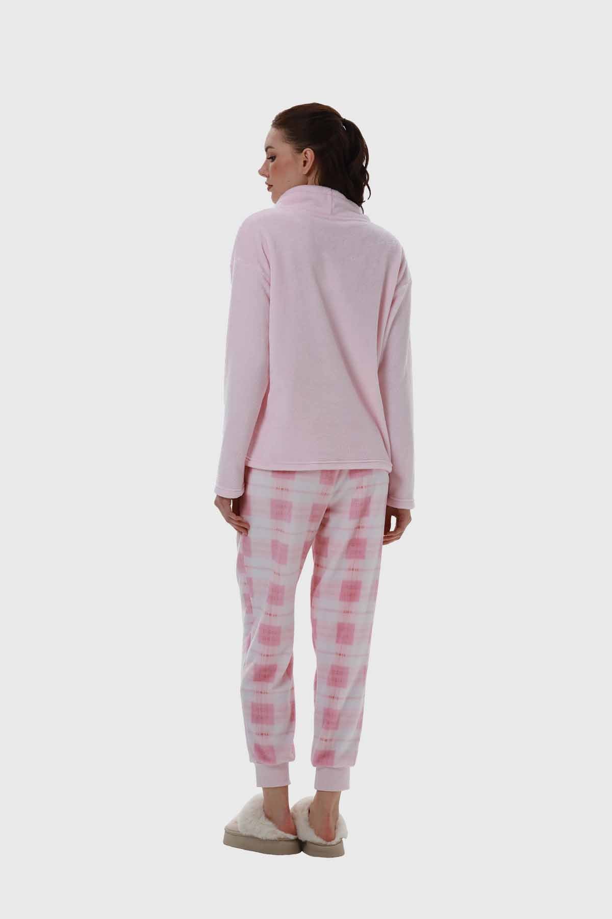 Pijama Mujer Polar Rosado
