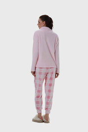 Pijama Mujer Polar Rosado